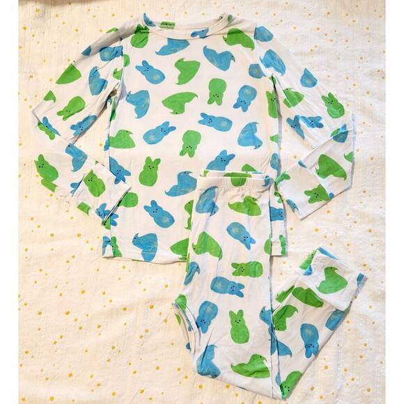 Little Pajama Co. Bamboo Blue and Green‎ Chicks Easter 5T - Picture 1 of 4